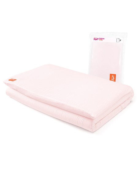 純棉嬰兒床套(140*70cm)-粉紅1