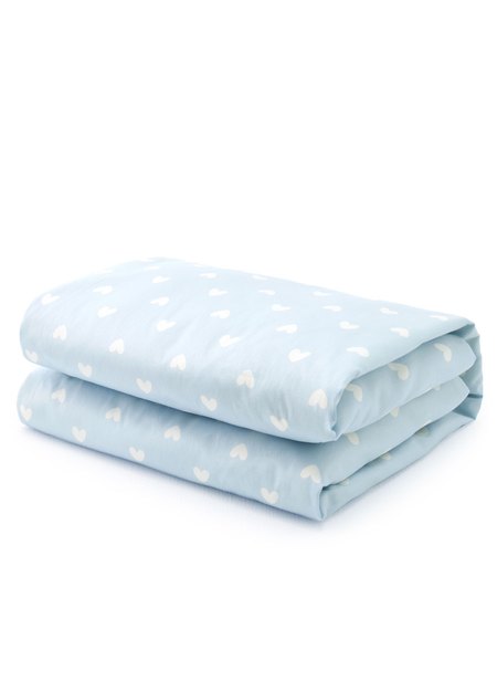 調溫抗菌安撫涼被(愛心)—睡袋組適用-淺藍2