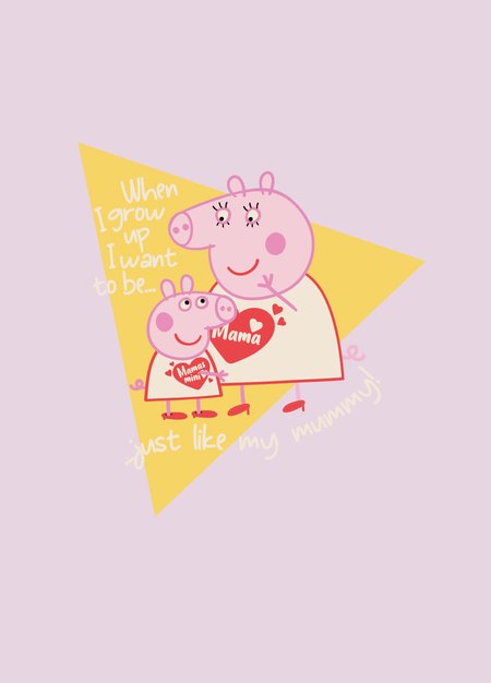BABY佩佩豬純棉長袖T恤-媽媽愛佩佩豬-粉色4