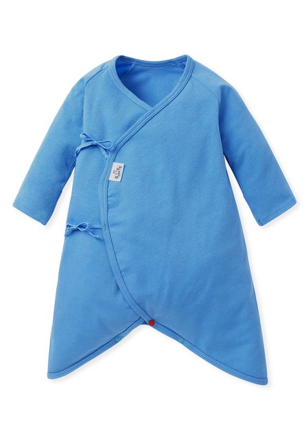 新生兒Q彈棉質蝴蝶衣(2入)-標籤佩佩豬-藍色4