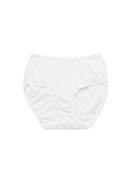 高腰款一次性衛生免洗內褲(4入/包)-白色/粉色3