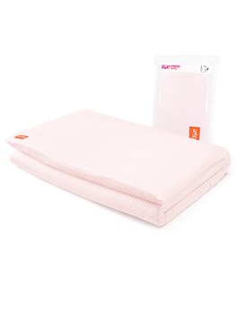 純棉嬰兒床套(140*70cm) - 粉紅