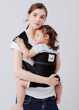 4D環抱式嬰兒背帶二代 - 黑色