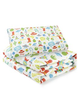調溫抗菌安撫涼被(三眼怪)—睡袋組適用 - 果綠