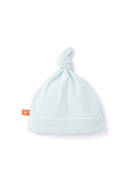 棉柔彈性嬰兒帽 - 淺藍