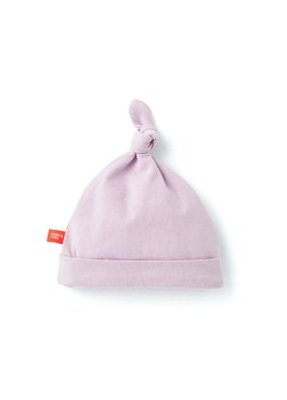 棉柔彈性嬰兒帽 - 淺紫