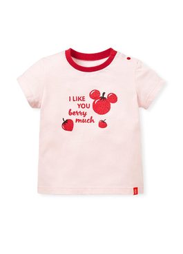 BABY迪士尼純棉短袖T恤-草莓米奇 - 粉色