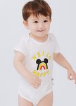 BABY純棉網眼包屁衣(2入)-彩虹米奇