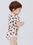BABY純棉網眼包屁衣(2入)-彩虹米奇