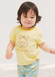 BABY迪士尼純棉短袖T恤-蜜蜂維尼