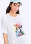 迪士尼色塊米妮剪接孕哺罩衫