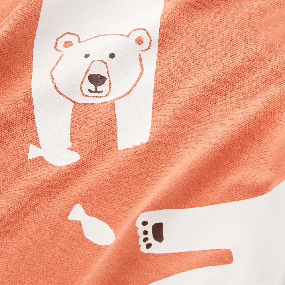 BABY 蓄熱保溫長袖連身衣-北極熊