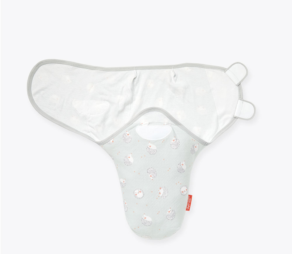 蠶寶寶包巾組2入-刺蝟寶寶